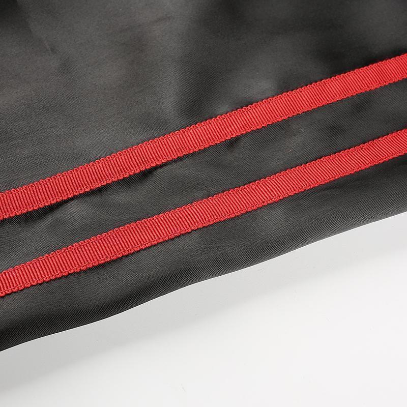 Dragon Embroidered Striped Trousers