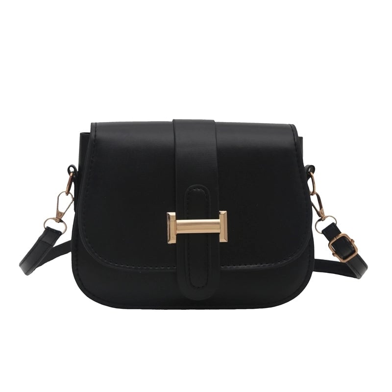 Women's Medium Pu Leather Solid Color Vintage Style Classic Style Semicircle Flip Cover Crossbody Bag