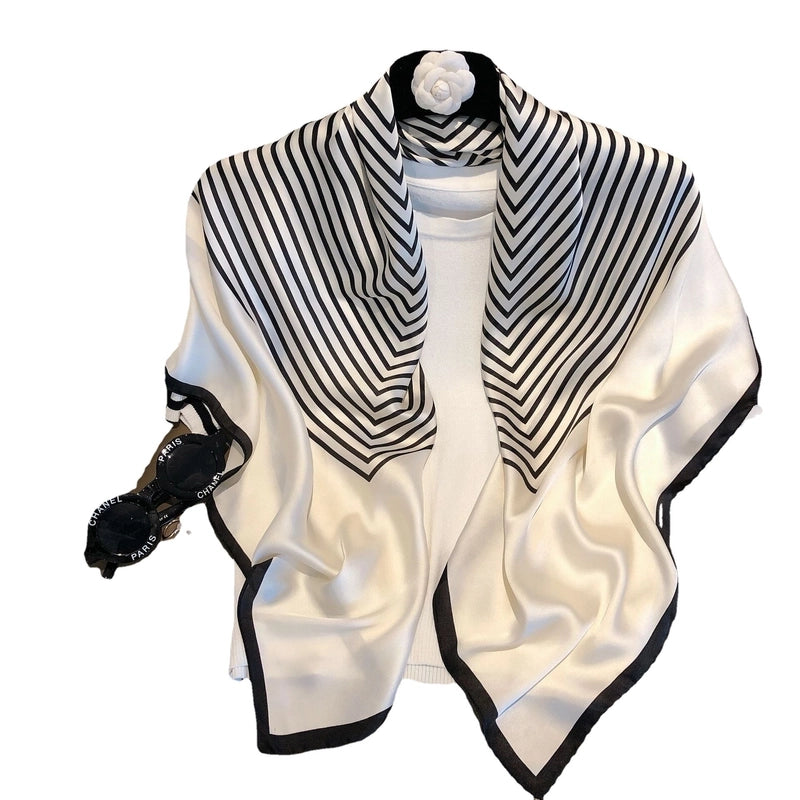 Women's Classic Style Commute Color Block Polyester Printing Scarf
