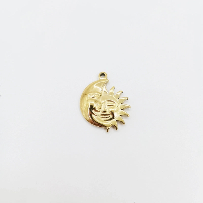 Fashion Round Water Droplets 304 Stainless Steel Natural Stone Zircon 14K Gold Plated Plating Inlay Stainless Steel Necklaces