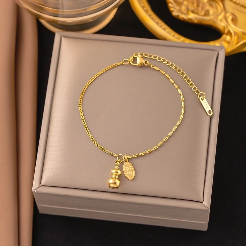 Elegant Basic Streetwear Heart Shape Butterfly Titanium Steel Zircon Bracelets In Bulk