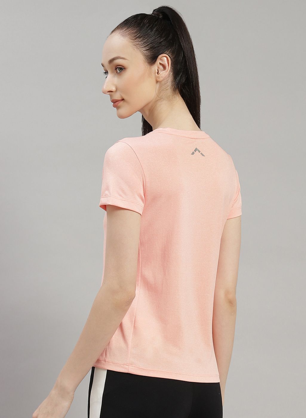 Women Peach Solid Top