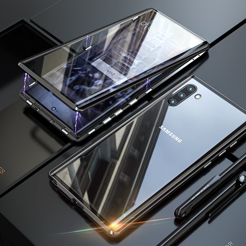 Hot Sale  Magnetic Tempered Glass Double-sided Phone Case For