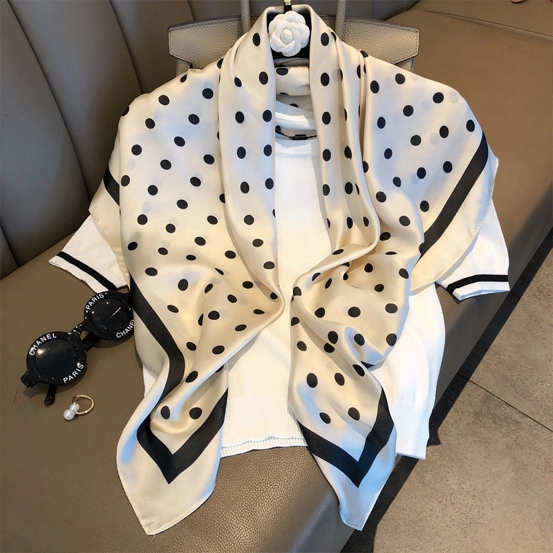 Women's Classic Style Commute Color Block Polyester Printing Scarf