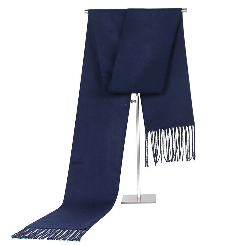 Autumn And Winter Designed New Low Price Simple Color Men's Scarf Cashmere Tassel Scarf Gift