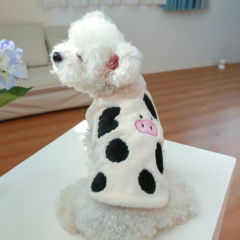 Cow Pattern Dog Cat Vest/Dress