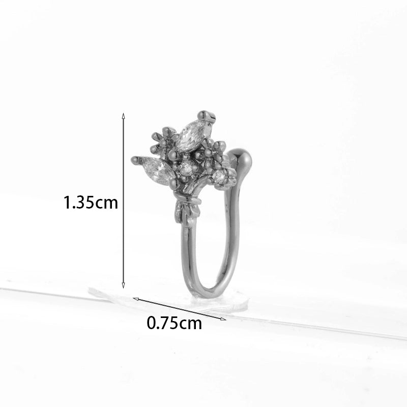 Nose Rings & Studs Fashion Geometric Copper Plating