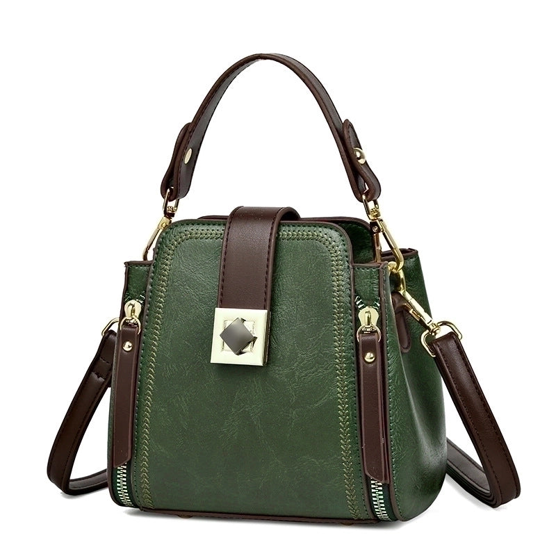 Women's Medium All Seasons Pu Leather Vintage Style Handbag