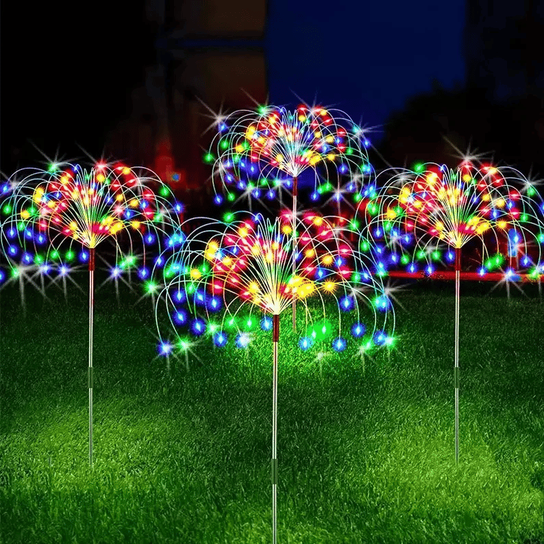 【 49% OFF Sale Ends In Today】- Waterproof  Solar Garden  Fireworks Lamp