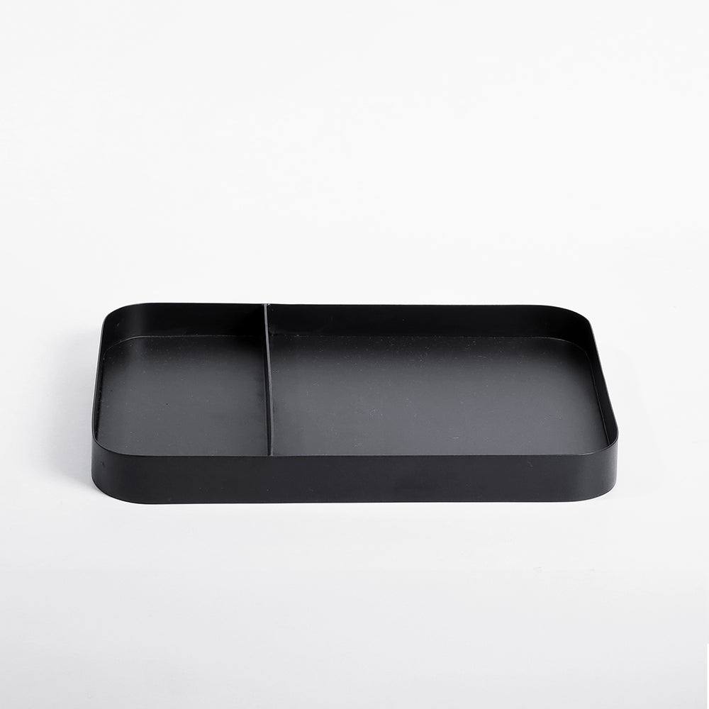 Metal Sectional Desk Tray - Black