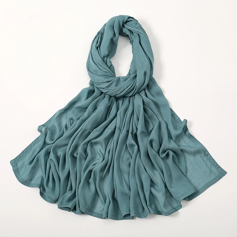 Women's Elegant Minimalist Solid Color Rayon Kerchief