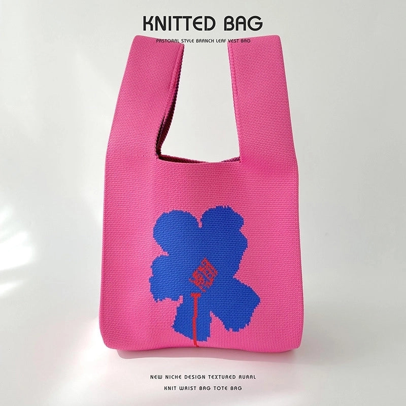 Women's Medium Polyester Flower Beach Open Handbag