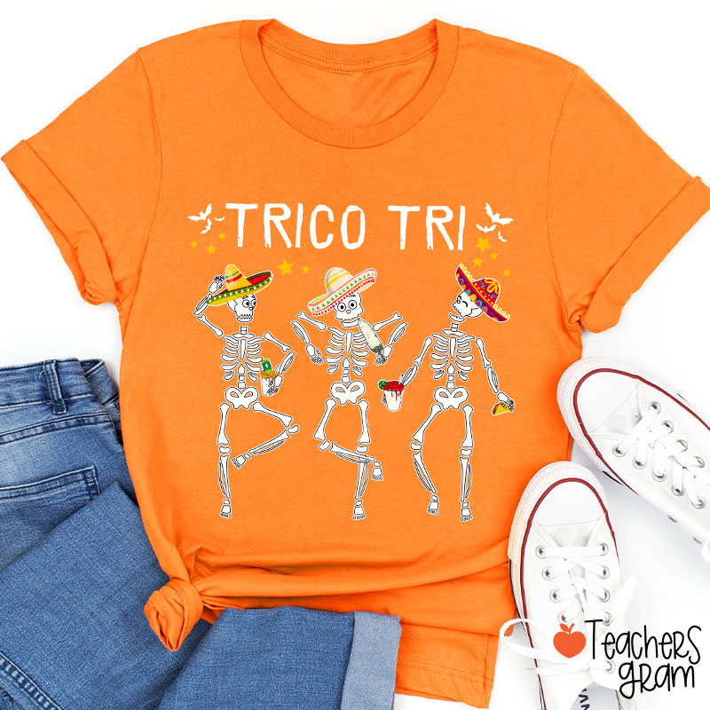 Trico Tri Halloween Spanish Teacher T-Shirt