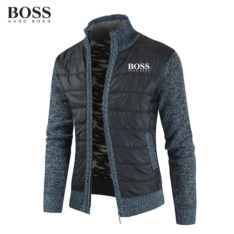 Boss Fashional MEN COLLAR EXTERNAL TRENCH COAT