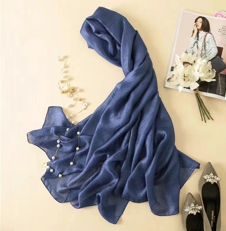 Autumn Fashion Travel Sunscreen Scarf Linen New Imitated Silk Scarves New Sweet Lady Shawl