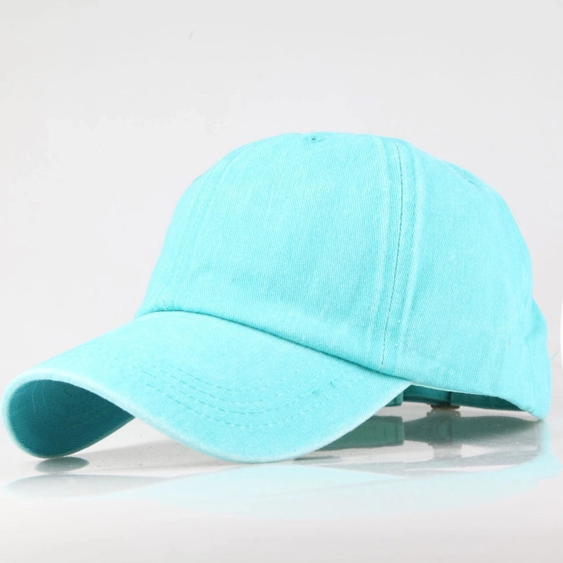 Women's Minimalist Commute Solid Color Curved Eaves Baseball Cap