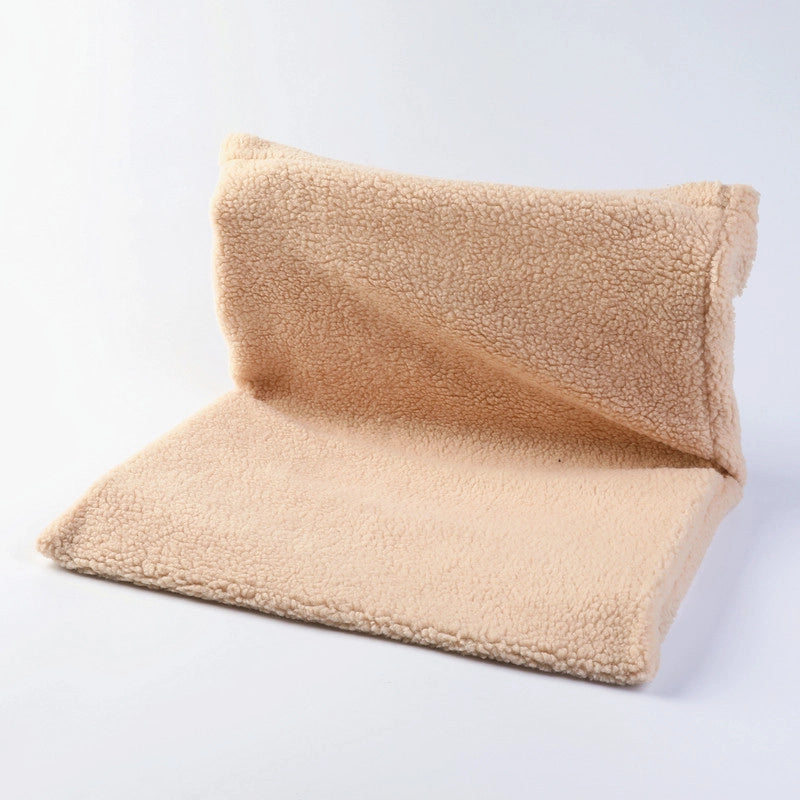 L-shaped Plush Cat Hammock Bed Hanging Style Cat Nest Bedside Stool Window Sill Mat Scratcher Toy Interactive Toy