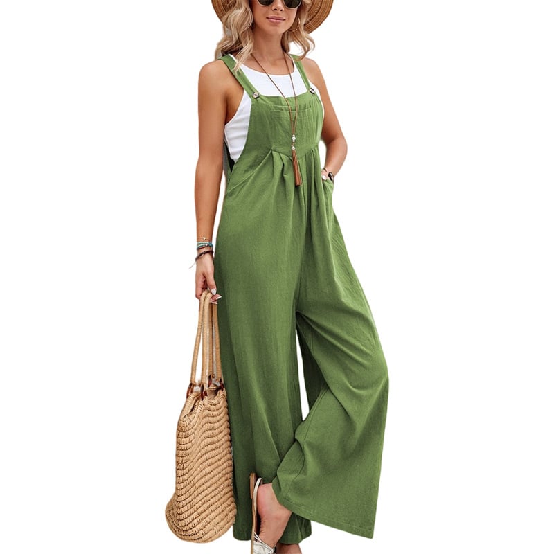 Vrouwen Super Leuke Spaghetti Band Mouwloze Vakantie Romper Jumpsuit