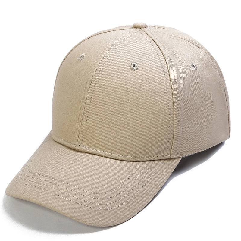 Women's Minimalist Solid Color Curved Eaves Baseball Cap