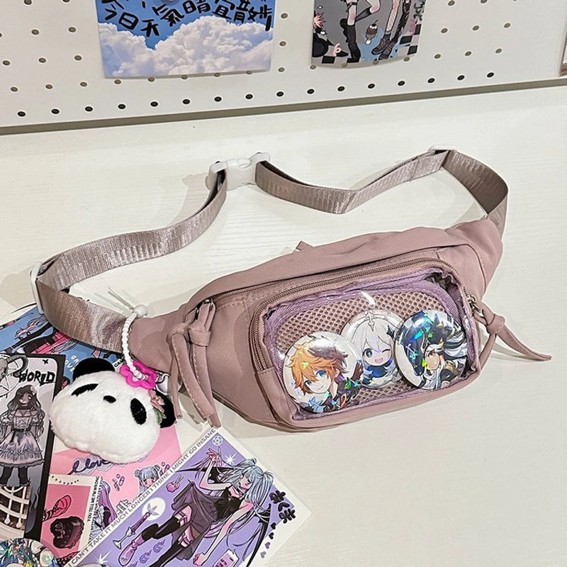 Women's Classic Style Streetwear Solid Color Nylon Waist Bags