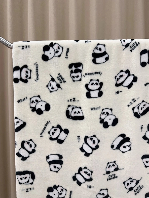 In Stock | Style Autumn And Winter Thickened Cartoon Crayon Small New  Casual Plush Blanket Dormitory Bed Sheet