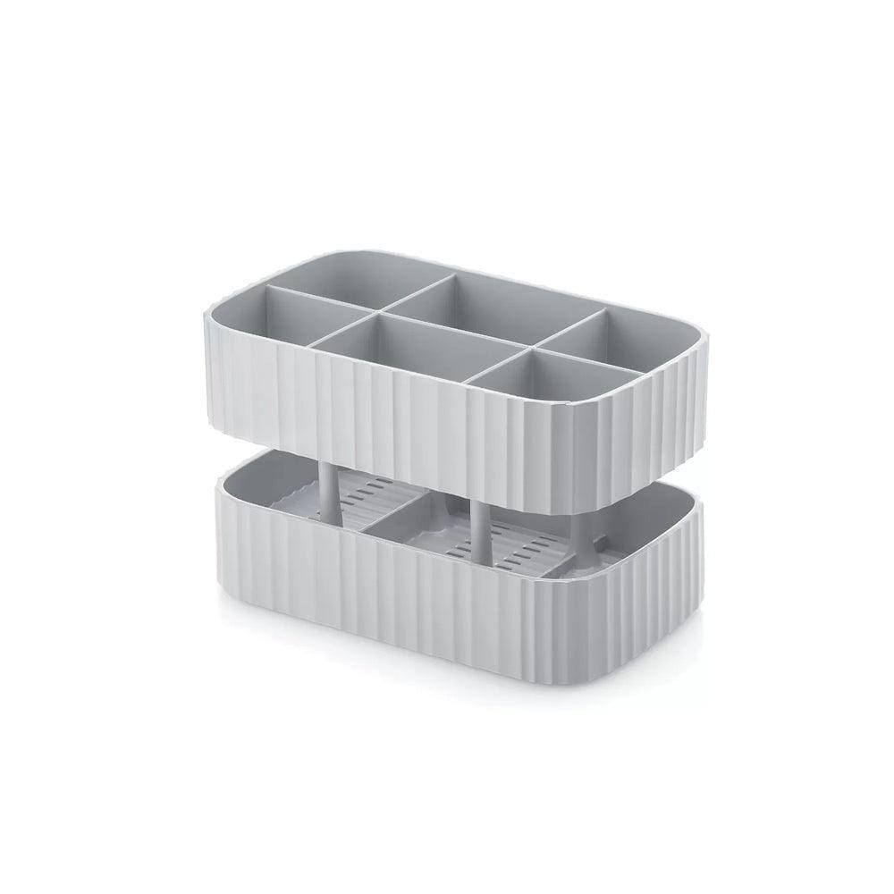 Drain & Safe Cutlery Drainer - Grey