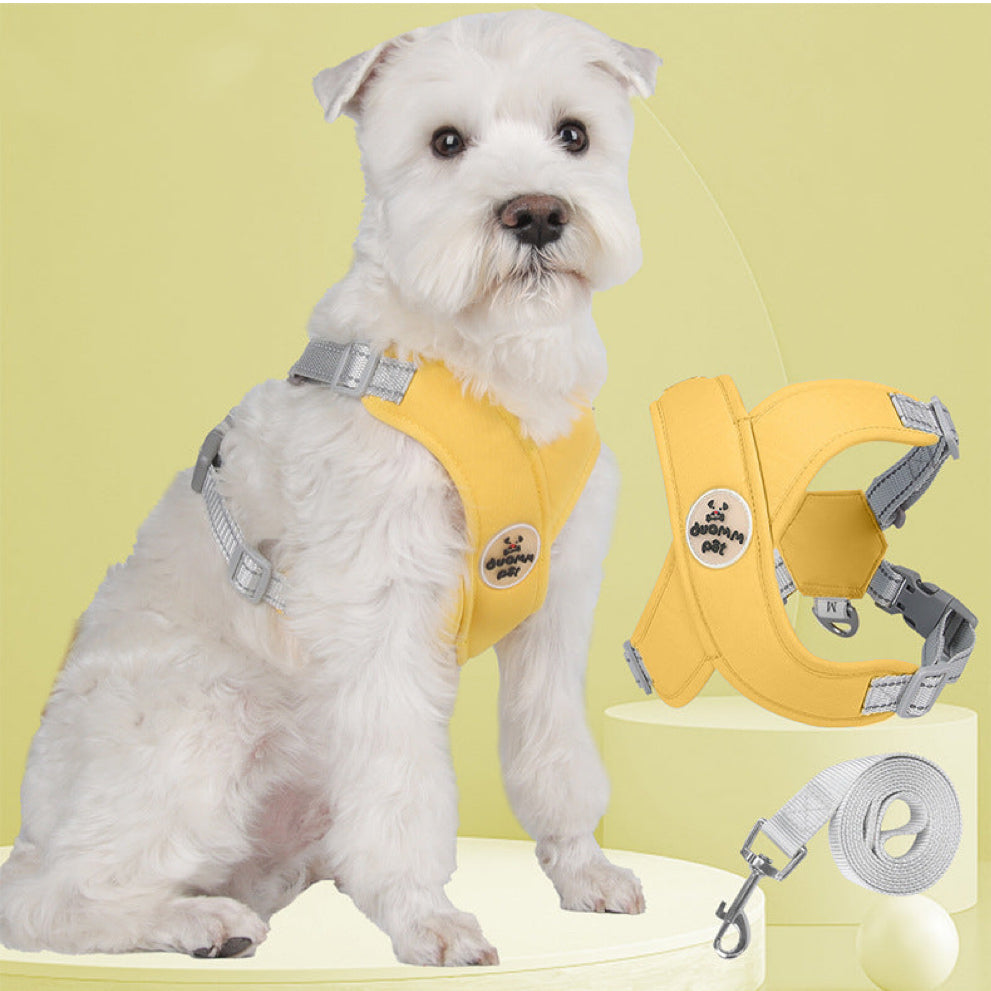 Breathable Crossed Dog Harness Leash