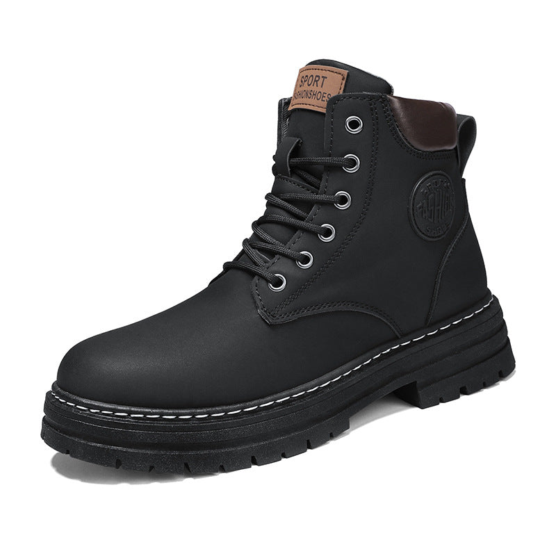 Men's Fashion Trend  Lace-up Martin Boots