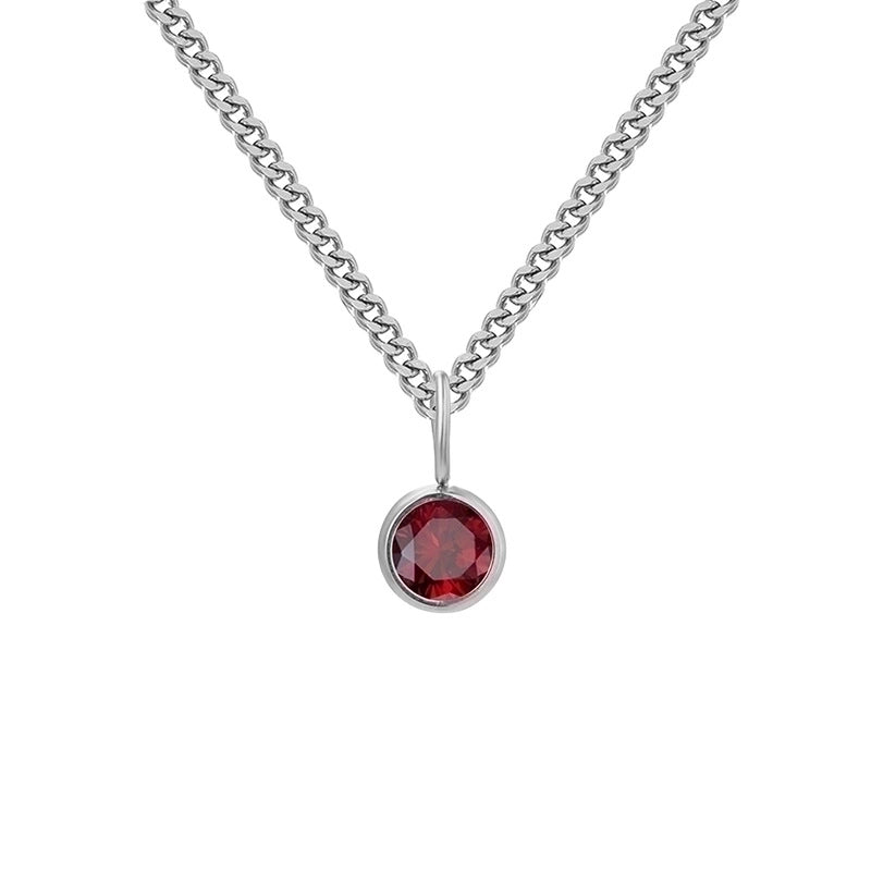 Stainless Steel Minimalist Geometric Pendant Necklace