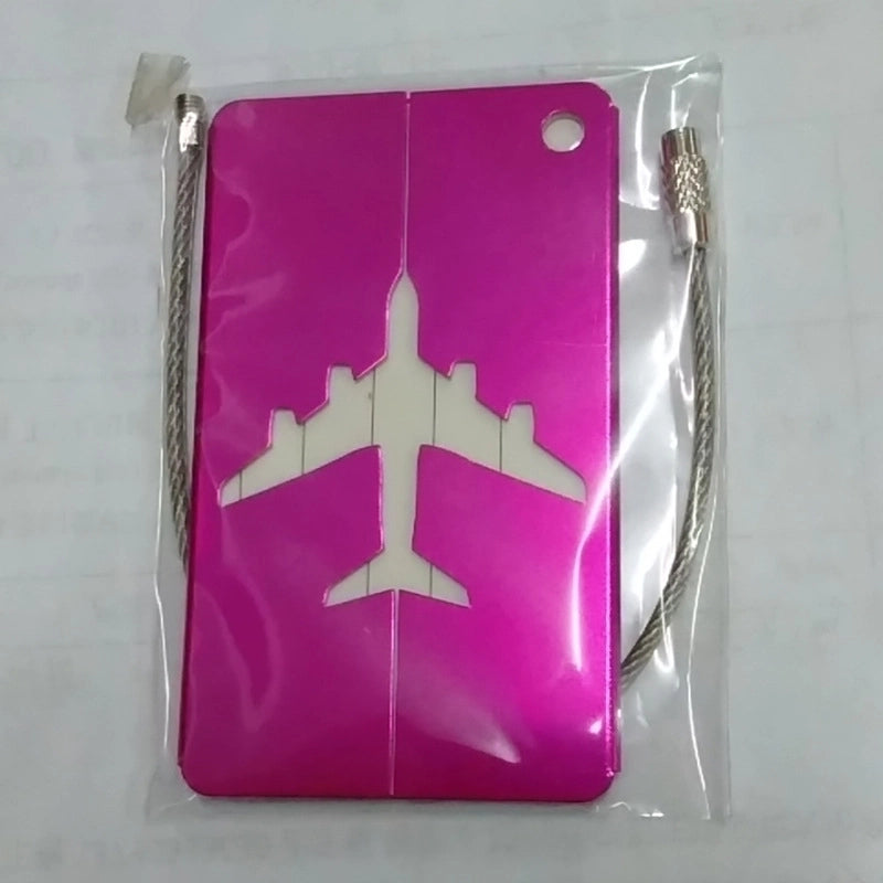 Aluminum Alloy Luggage Tag Boarding Metal Luggage Aircraft Shipping Elevator Tag Spot Factory
