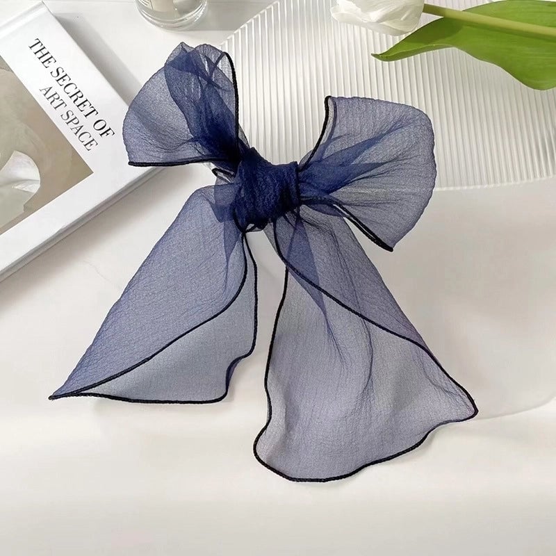 Women's Cute Sweet Solid Color Organza Silk Scarf