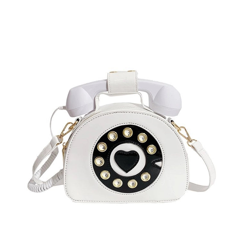 Medium Pu Leather Vintage Style Circle Bag