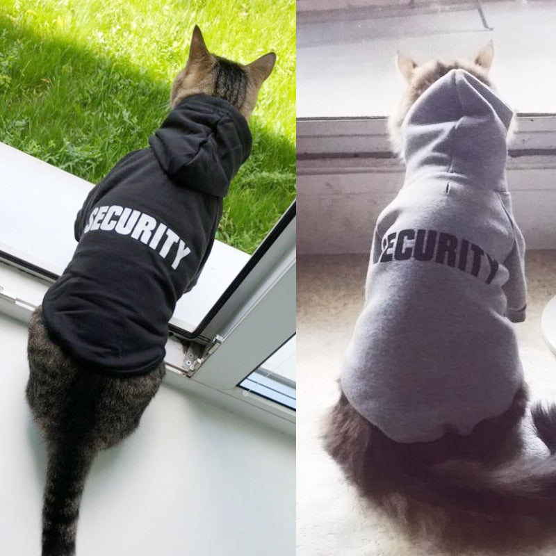 Security Printed Dog Cat Hoodies