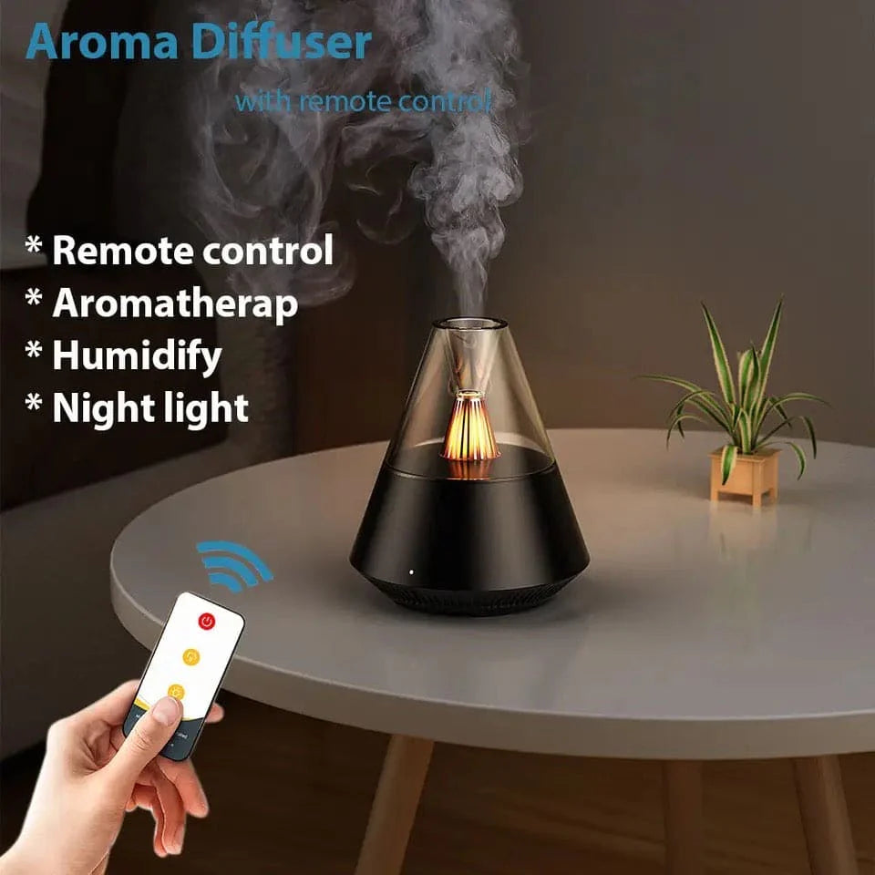Volcano Room Diffuser. USB Air Humidifier. Retro Light Air Freshner