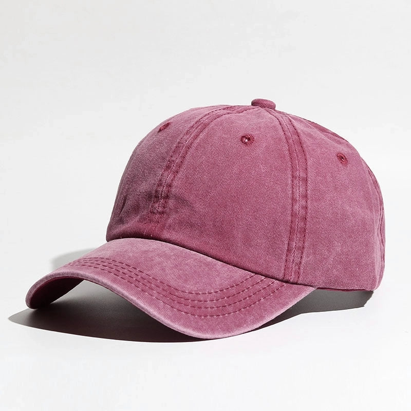 Baseball Cap Wash Cotton Curved Eaves Outdoor Sports Ladies Peaked Cap Ponytail Braid Cap Summer Sunscreen Hat