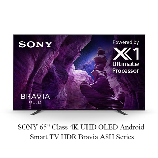 SONY 65 Class 4K UHD OLED Android Smart TV HDR Bravia A8H Series