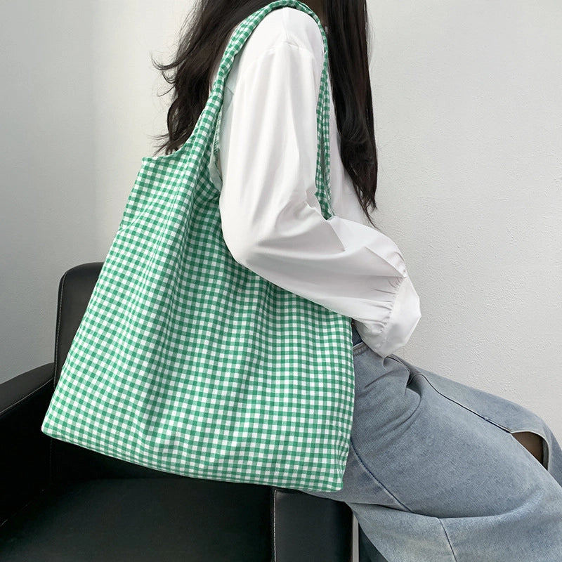 Women's Canvas Printing Classic Style Square Open Canvas Bag
