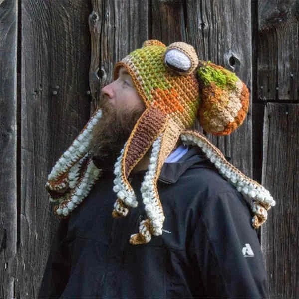 Hand-knitted Octopus Hat🧶