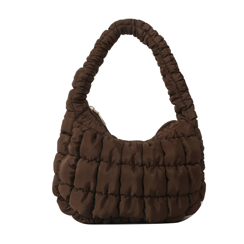 Women's Oxford Cloth Solid Color Streetwear Square Zipper Shoulder Bag