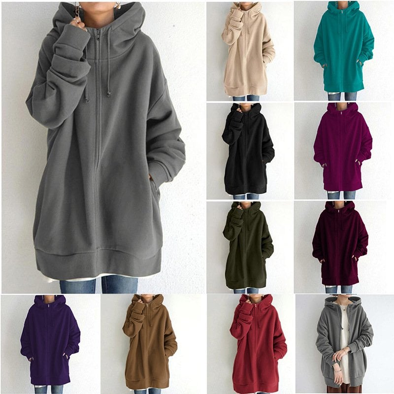 🌷HOT SLAE 49% OFF🌷Women's Autumn/Winter Zipper Hooded Sweater
