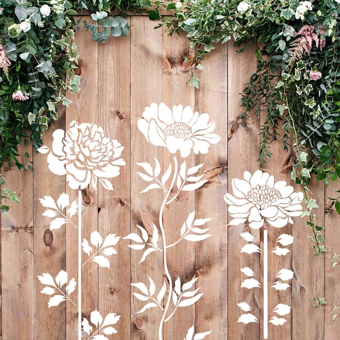 🏡Last Day 75% OFF -Blooming Flowers Stencil Kit🌻DIY Decoration