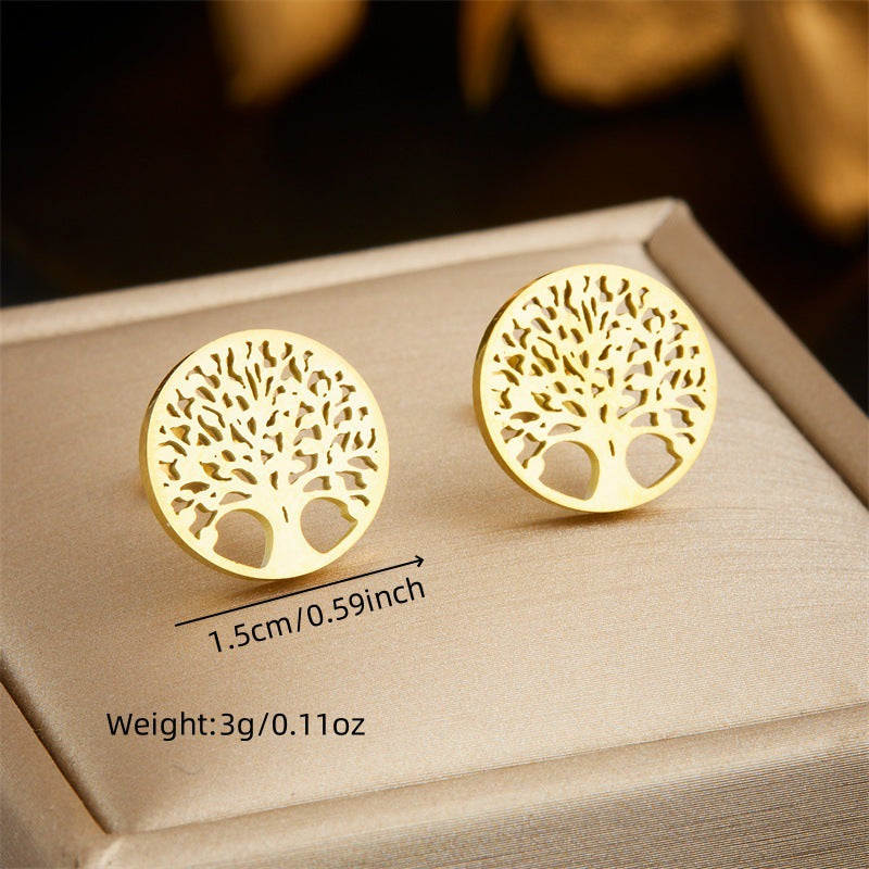 Women Fashion Chain Stainless Steel Electroplating Jewelry Sets