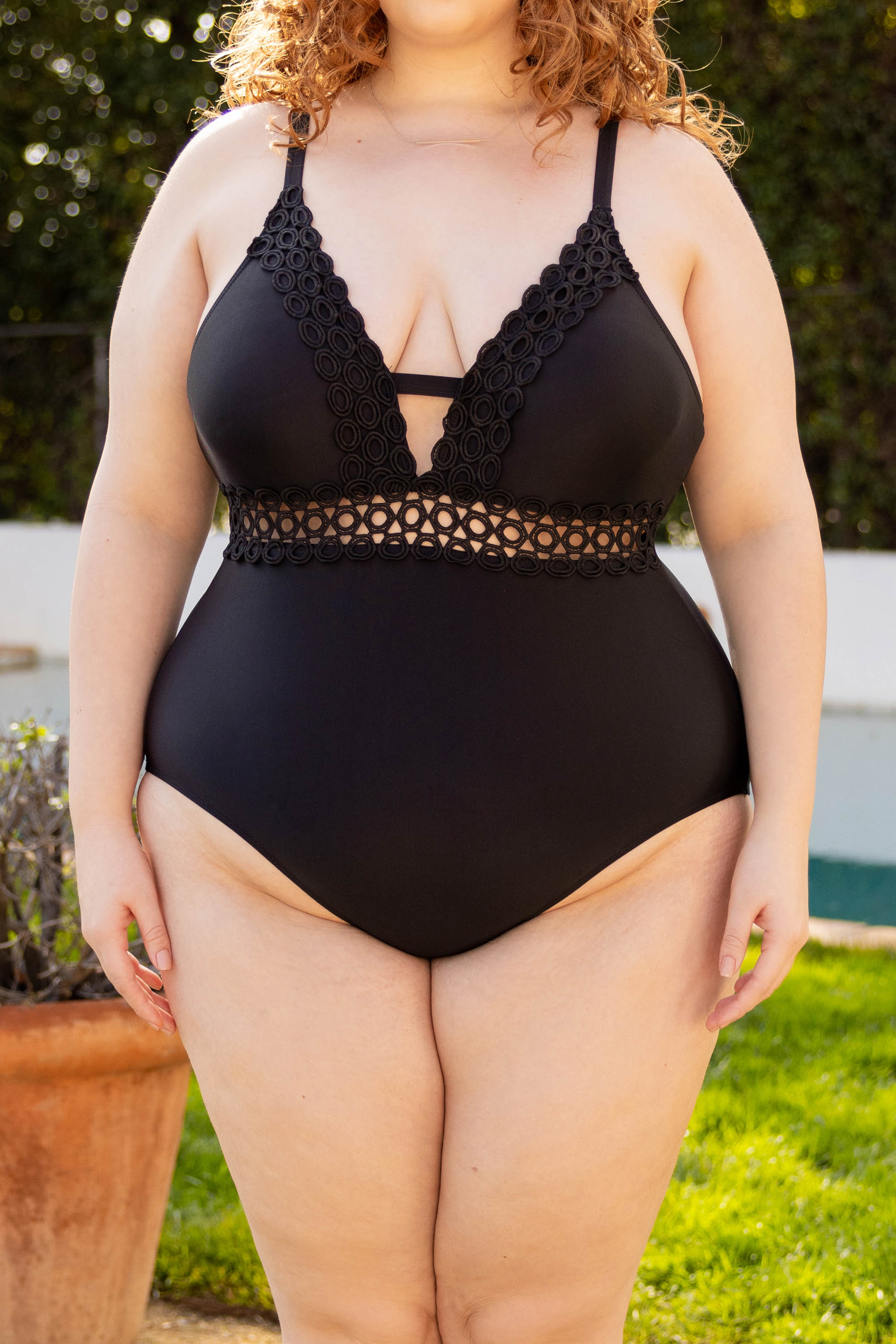 Strolling The Sand One Piece. Black