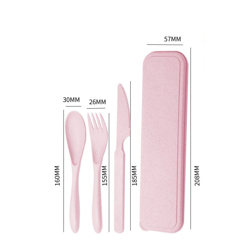 Casual Solid Color Wheat Straw Tableware 1 Set