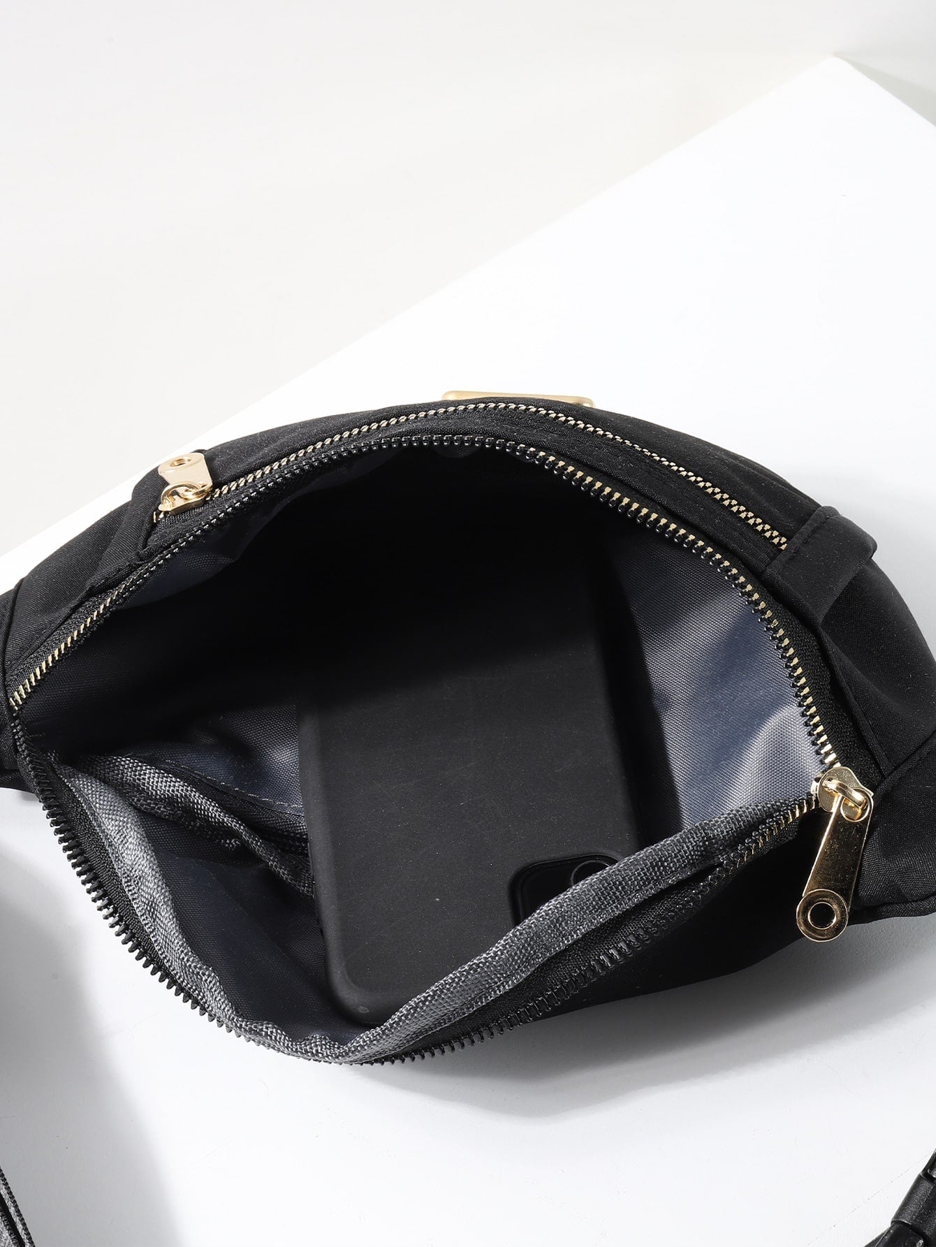 Parien Double Zipper Crossbody Waist Bag