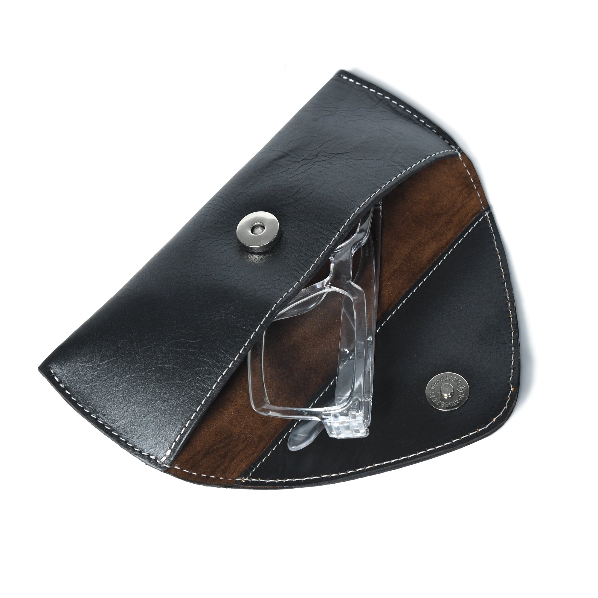 Black Leather Sunglasses Case