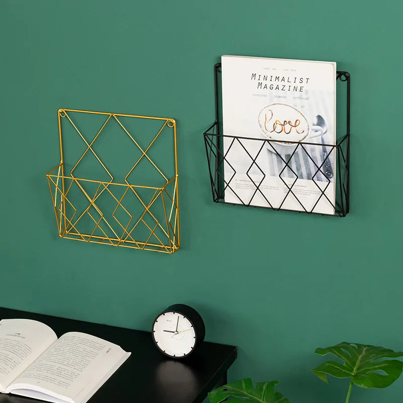 Wall Mounted Books Organizer Shelf