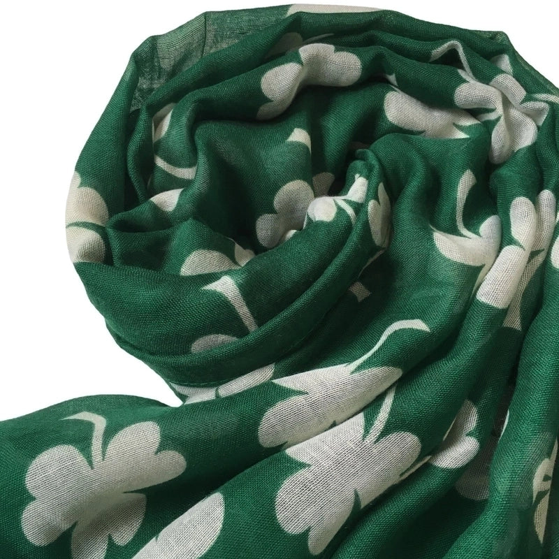 Unisex Ig Style Shamrock Polyester Printing Scarf