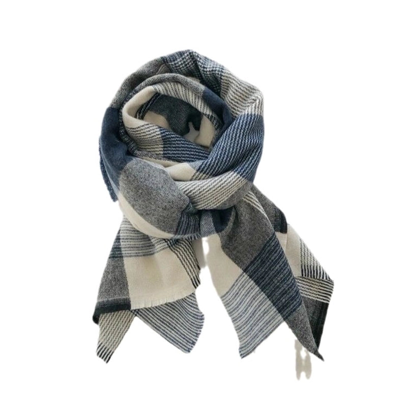 Women's Casual Streetwear Plaid Imitation Cashmere Scarf