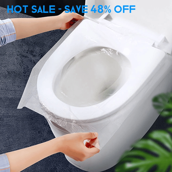 💥HUGE SALE - 48% OFF💥Biodegradable Disposable Plastic Toilet Seat Cover - No Worry Of Public Toilet Anymore👋